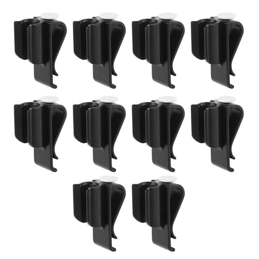 10-Piece Golf Club Bag Clip-On Putter Clamp Holder and Putting Organizer with Ball Marker